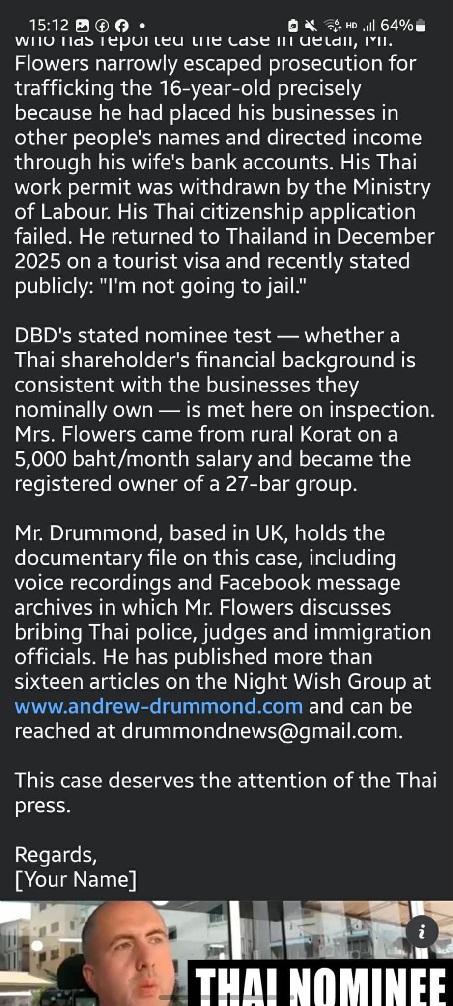 Pattaya 365 group post by 'RealityCheck3000' burner profile, 20 May 2026 (part 2)